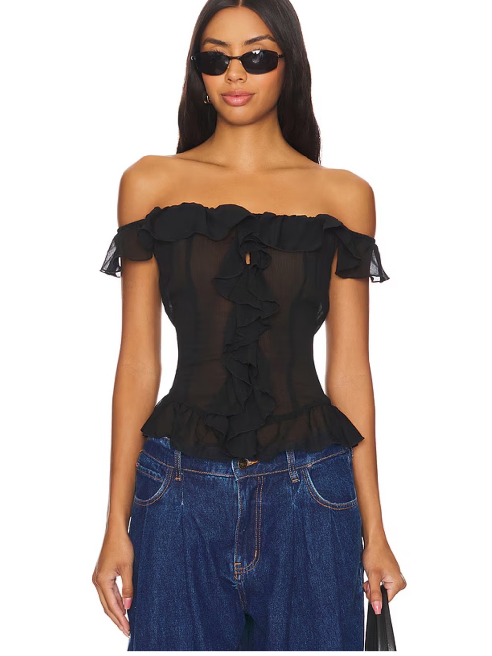 Timeless Ruffle Top in Onyx
LIONESS